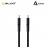 Aukey 1M 240W Silicon USB C to USB C cable Black 689323787265