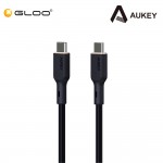 Aukey 1.8M 240W Silicon USB C to USB C cable Black 689323787272