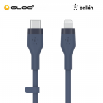 Belkin BOOST CHARGE Silicon USB-C to Lightning Cable 1M - Blue CAA009bt1MBL 745883832002