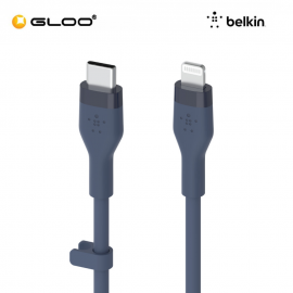 Belkin BOOST CHARGE Silicon USB-C to Lightning Cable 1M - Blue CAA009bt1MBL 745883832002