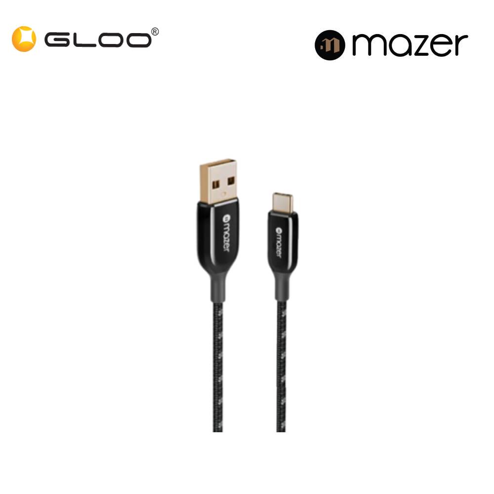 Mazer Infinite.Link Pro 3 USB C to USB A Braided Cable 8881304542128