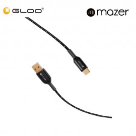 Mazer Infinite.Link Pro 3 USB C to USB A Braided Cable 8881304542128