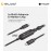 Mazer InfiniteLINK Scorpion-C140 140W 2-in-1 USB-C Charging Cable - Black 8881304545907
