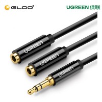 UGREEN 3.5MM Male to 2 female audio cable Black-20816