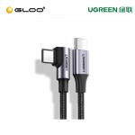 UGREEN USB-C 2.0 TO USB-C 2.0 (90) 3A DATA CABLE 1M-50123