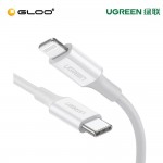 UGREEN USB-C to Lightning M/M Cable Rubber Shell 1m (White) - 10493