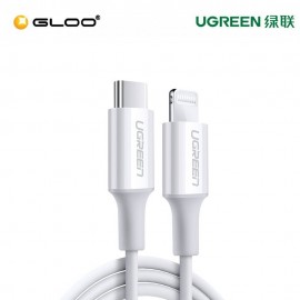 UGREEN USB-C to Lightning M/M Cable Rubber Shell 1m (White) - 10493