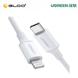 UGREEN USB-C to Lightning M/M Cable Rubber Shell 1m (White) - 10493