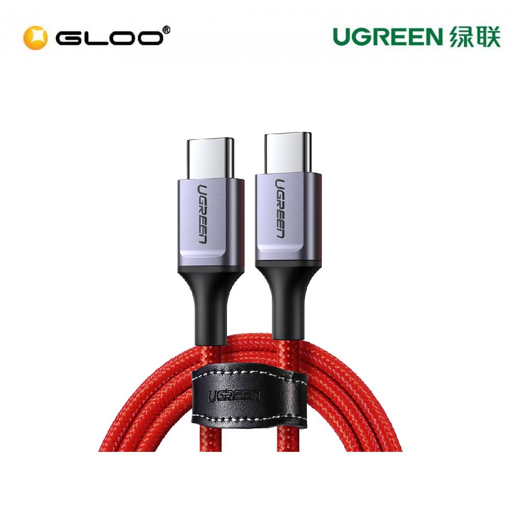 UGREEN USB 2.0 Type C Male to Male Cable Aluminum Nickel Plating 1m (Black Gray) -60186