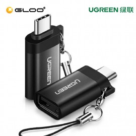 UGREEN Type C To USB 3.0 A Adapter Cable With Lanyard (Black)-50283