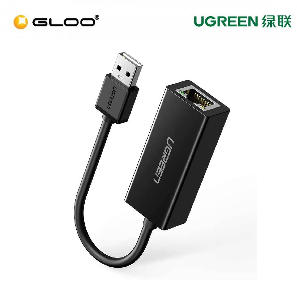 UGREEN USB 2.0 10/100Mbps Ethernet Adapter (Black) – 20254