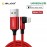 UGREEN Lightning To USB 2.0 Cable(90 ANGLE) Red 1M-60555