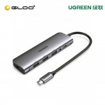 UGREEN USB-C To HDMI+3*USB 3.0 A+ AUX3.5mm+PD Power Converter - 80132