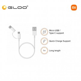 Xiaomi Mi 2-in-1 USB Cable Micro USB to Type C - 100cm