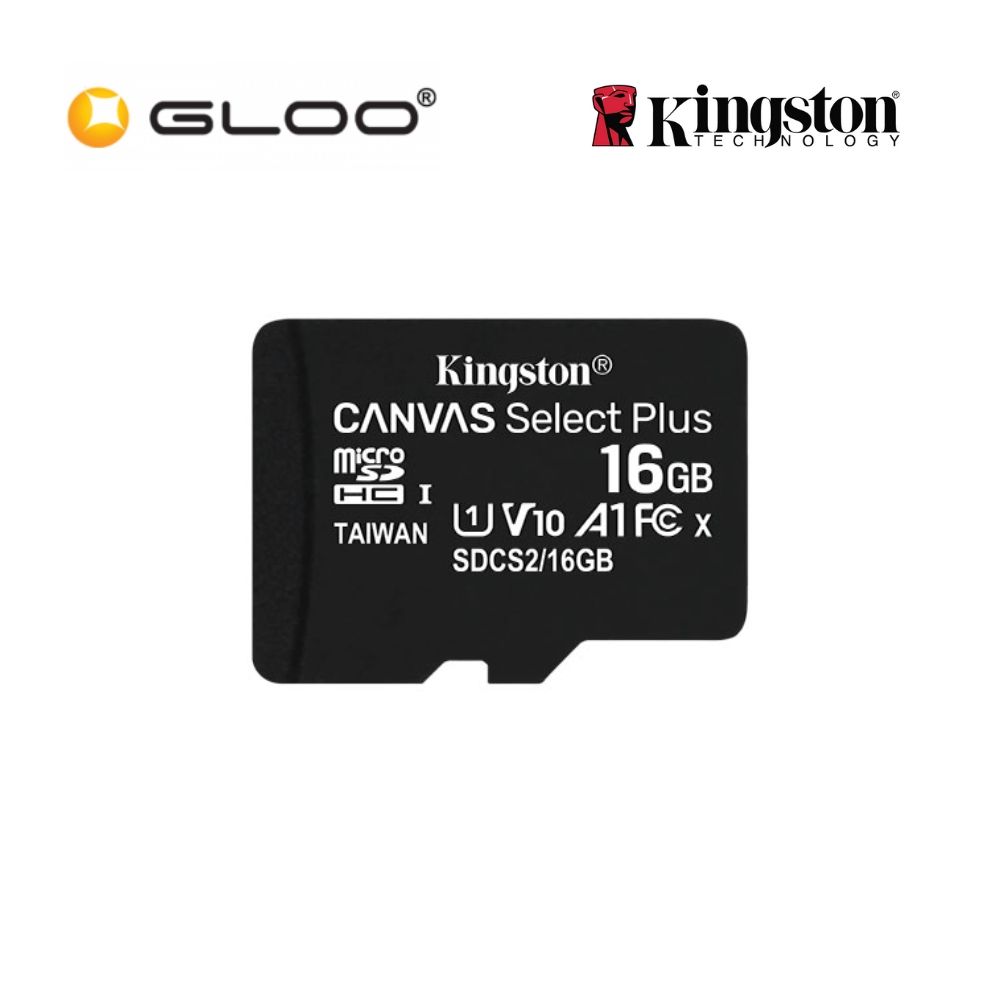 Kingston 16GB Micro SD Plus Class 10 Memory Card SDCS2/16G