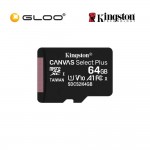 Kingston 64GB Micro SD Plus Class 10 Memory Card SDCS2/64G