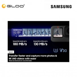 Samsung PRO Plus microSD Card 128GB - Blue