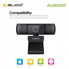 AUSDOM AF640 Full HD 1080P Webcam Auto Focus with Noise Cancelling Microphone Web Camera