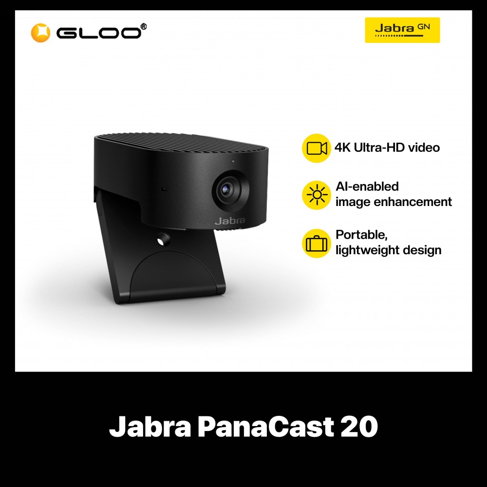 Jabra PanaCast 20 Video Conferencing Camera with Intelligent Zoom (8300-119)