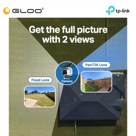 TP-Link Tapo C645D KIT Solar-Powered Dual-Lens Pan/Tilt Security Camera Kit 2K 3MP