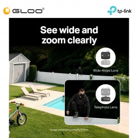 TP-Link Tapo C645D KIT Solar-Powered Dual-Lens Pan/Tilt Security Camera Kit 2K 3MP