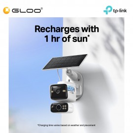 TP-Link Tapo C645D KIT Solar-Powered Dual-Lens Pan/Tilt Security Camera Kit 2K 3MP