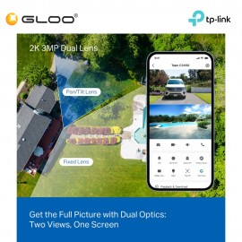 TP-Link Tapo C246D Indoor/Outdoor Dual Lens Pan/Tilt Security Camera