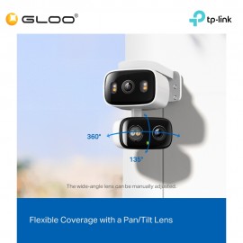TP-Link Tapo C246D Indoor/Outdoor Dual Lens Pan/Tilt Security Camera