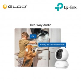 TP-LINK TAPO C230 Pan/Tilt AI Home Security Wifi 3K 5MP 2880×1620 Camera-White