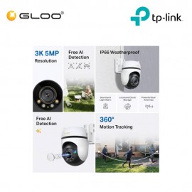 TP-LINK Tapo C530WS 3K 5MP Outdoor Pan/Tilt Security Wi-Fi Camera