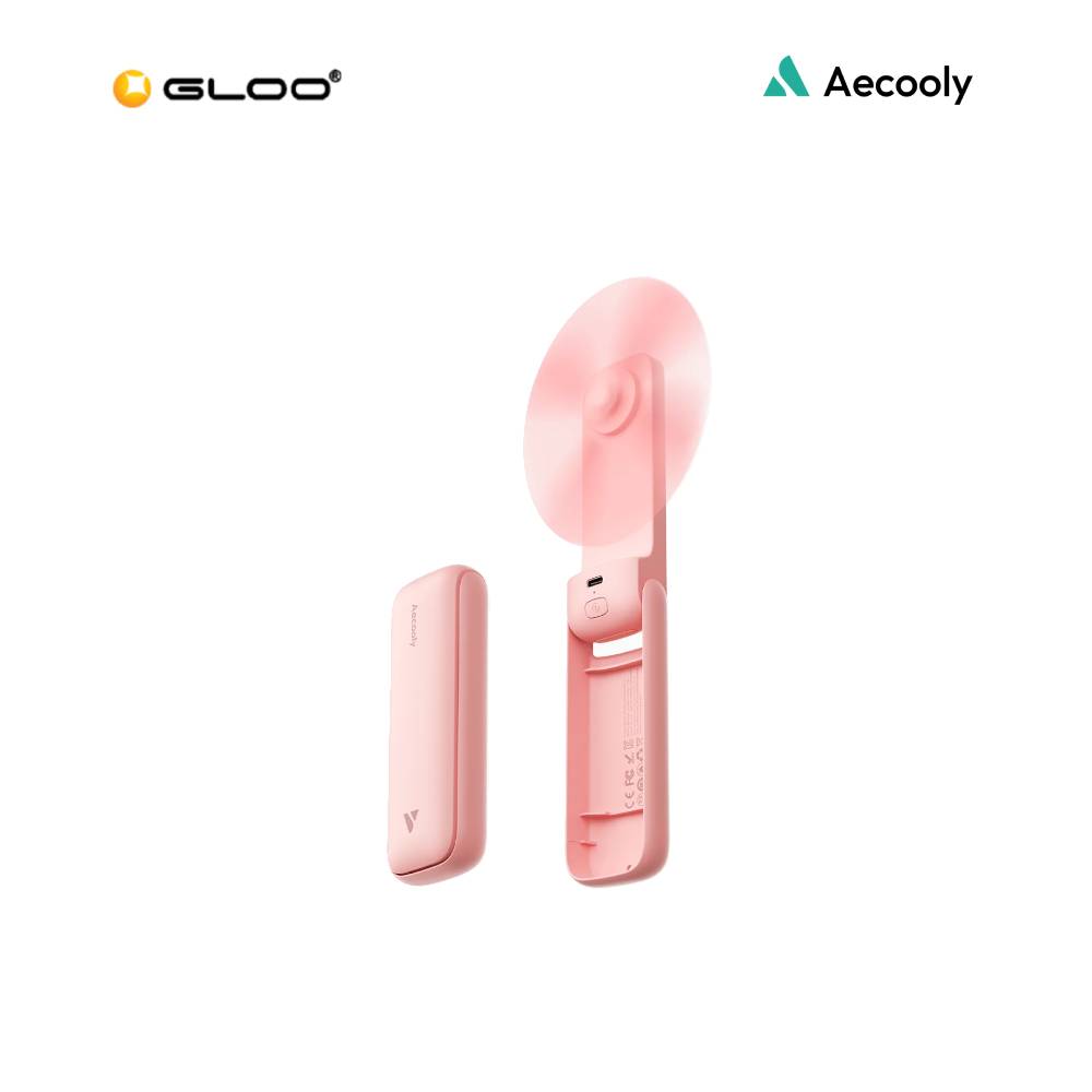 Aecooly Pocket 01 Foldable Handheld Fan- Pink 6977924930048
