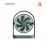 JISULIFE Desk Fan with built-in battery-Green FA19 6975061531210