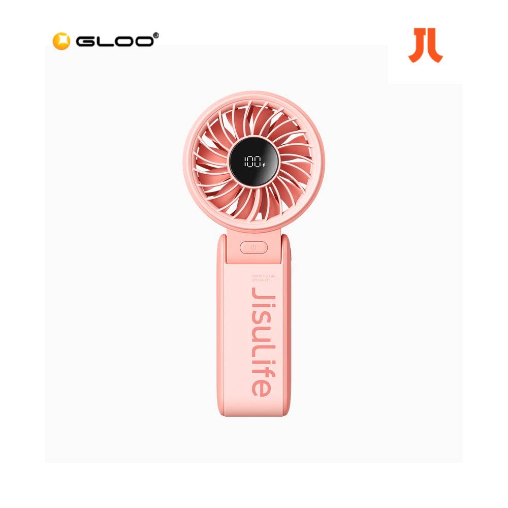 Jisulife Foldable HandHeld Fan Life7 - 3600mAh Pink 6975061532545