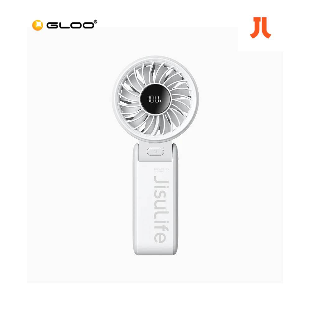 Jisulife Foldable HandHeld Fan Life7 - 3600mAh Light Grey 6975061532552