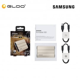 Samsung Portable SSD T7 Shield USB 3.2Gen 2 1TB - Moonrock Beige