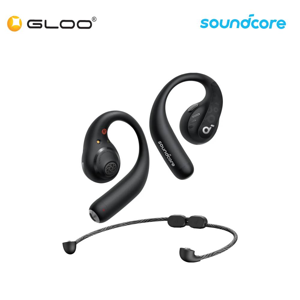 Anker Soundcore AeroFit Pro Secure Open-Ear Sport Earbuds A3871 - Black 