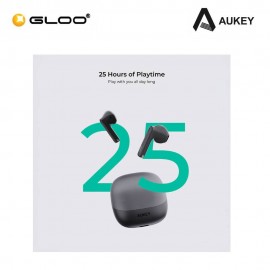 Aukey EP-M4 Move Vibe True Wireless Earbuds - Dark Grey EP-M4-GY 689323789689