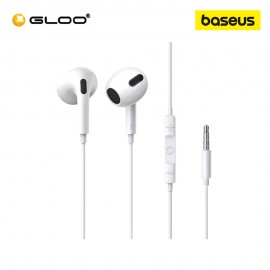 Baseus Encok 3.5mm lateral In-Ear Wired Earphone H17 - White 6932172607791