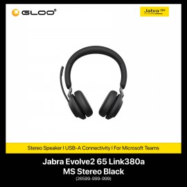 Jabra Evolve2 65 Link380a MS Stereo Black