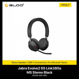 Jabra Evolve2 65 Link380a MS Stereo Black