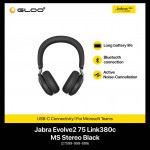 Jabra Evolve2 75 Link380c MS Stereo Black