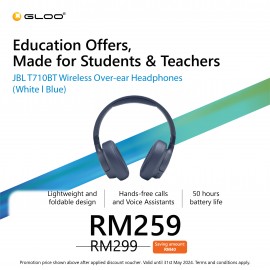 JBL T710BT Wireless Over-ear Headphones- Blue 50036382793
