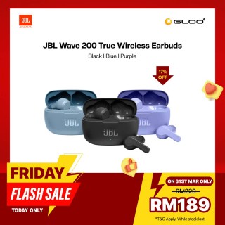 JBL Wave 200 True Wireless Earbuds - Black 50036382946
