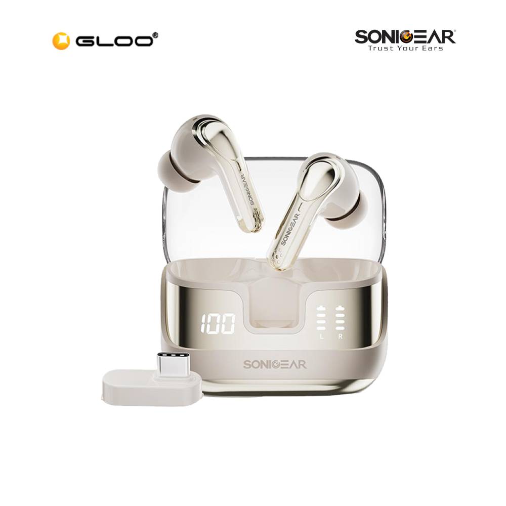 SonicGear EarPump XP2 ANC TWS Earbuds - Gold 8886411935702