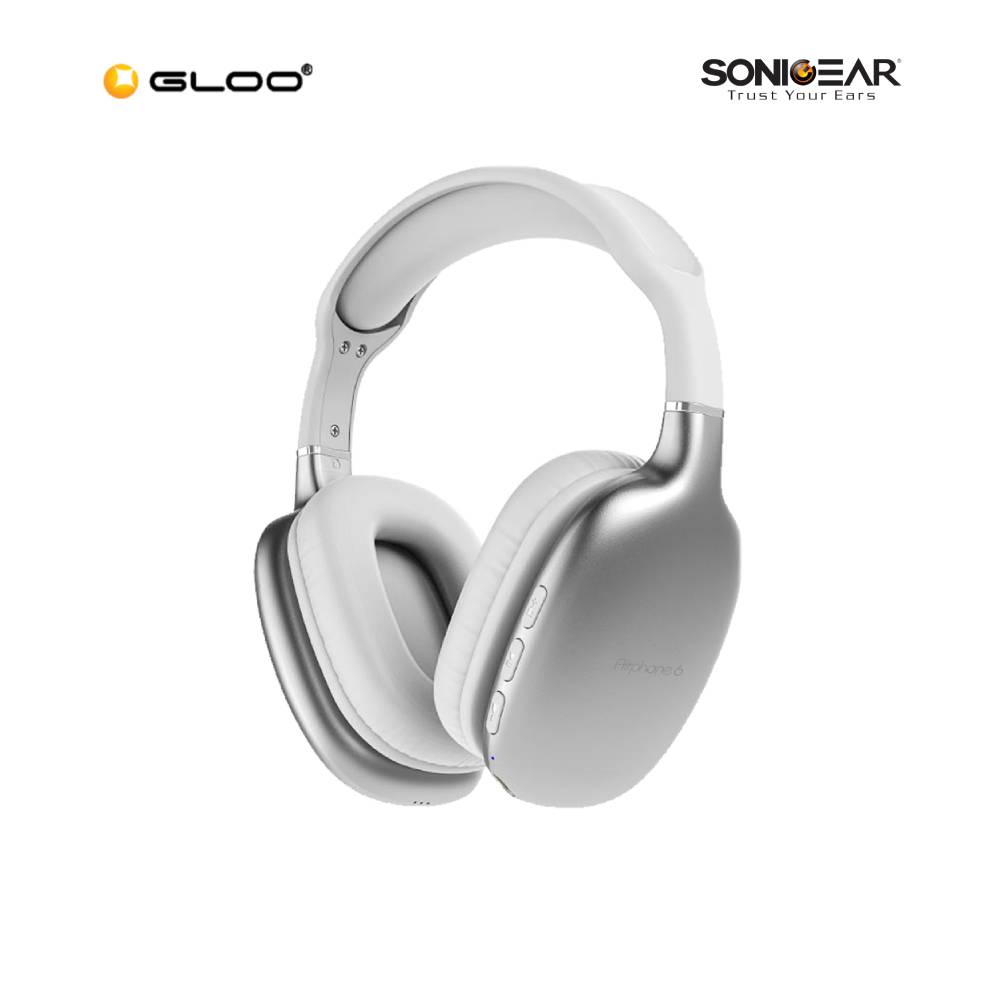 SonicGear Airphone 6 (2024) Bluetooth Headset-Silver 8886411932695