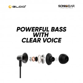 SonicGear Hyperbass Buds 1 (2024) Type-C Wired Earset-Champagne 8886411935559
