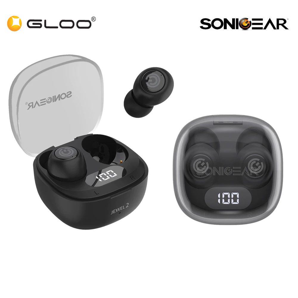 SONICGEAR EARPUMP TWS JEWEL 2 (2024) – Black 8886411931100