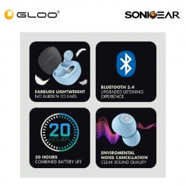 SONICGEAR EARPUMP TWS JEWEL 2 (2024) – White 8886411931162