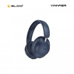 Vinnfier Elite 6 BT- Dark Blue Bluetooth 5.4 Headphone Compatible Wireless And Wired Connection
