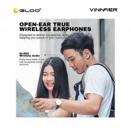 Vinnfier Momento Air 3 - Black Open-Ear True Wireless Earphones